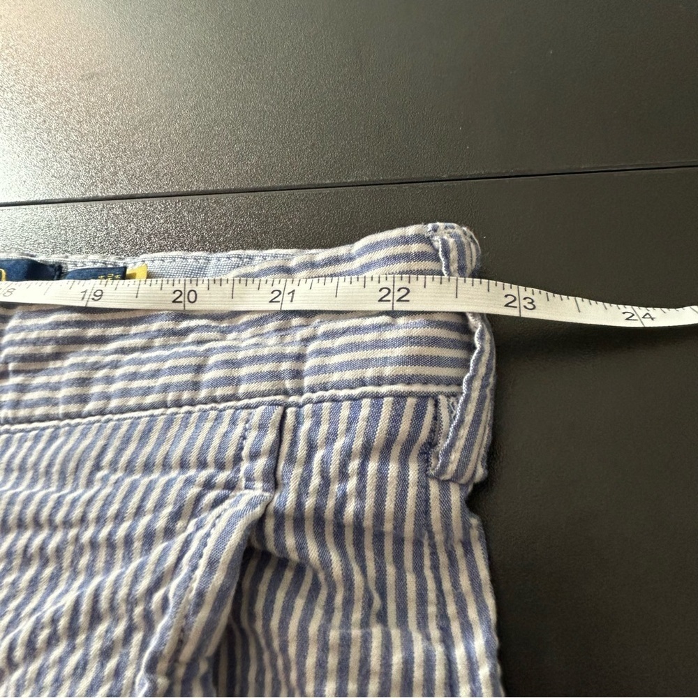 POLO Ralph Lauren Men's Seersucker Shorts Blue White Striped Size 44T - Picture 6 of 8